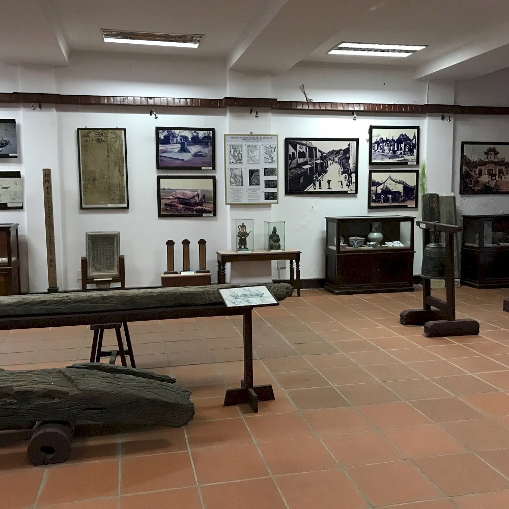 The exhibition space inside the museum